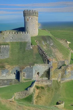 Hastings castle in full tenth century glory