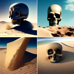 Death, future, sand