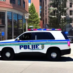 Tahoe Police car in Boston, Massachusetts