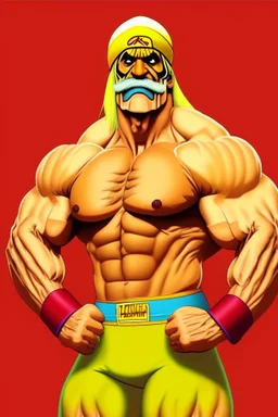 Hulk Hogan Professional wrestler catoon 2d