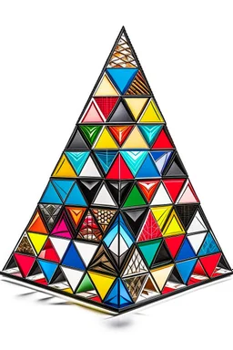 playing cards stacked in a pyramid isolated on white, in the style of geodesic structures, derppunk, aurorapunk, rasquache, paper cut-outs, american barbizon school, iron frame construction