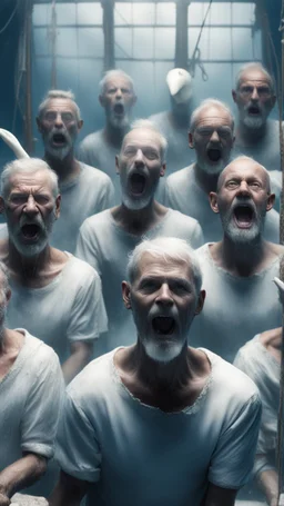 sailor throws harpoon at a big white whale from an old fishing boat, 8k, detalied