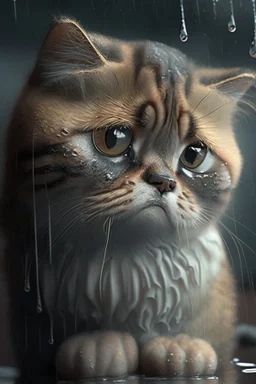 sad cat