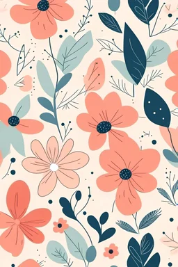 Cute Floral minimalist phone wallpaper