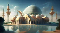 A beautiful mosque in the future.