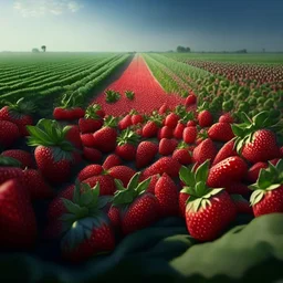 a strawberry feild