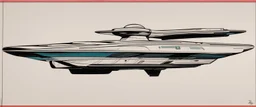 the uss enterprise 1701 from star trek drwwn by warhol