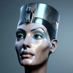 Nefertiti cyberpunk, full body, robocop