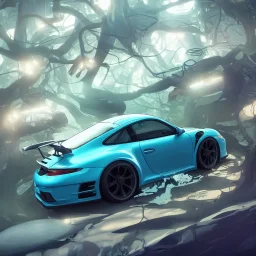 a photo of a beautiful 911 rs, art by lois van baarle and loish and ross tran and rossdraws and sam yang and samdoesarts and artgerm and saruei, digital art, highly detailed, intricate, sharp focus, Trending on Artstation HQ, deviantart, unreal engine 5, 4K UHD image