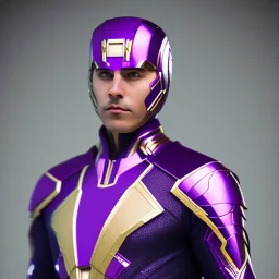 Cosmos super hero, purple costume,4k image, man