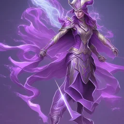 Mulher elemental roxa