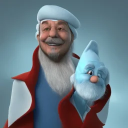 Recep Tayyip Erdogan as Papa Smurf