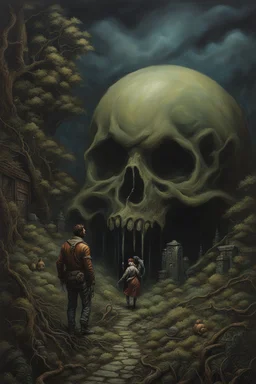 belittled dreams accusing the dreamer. horror setting. painted by DZO: Olivier