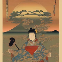  brand logo, Ukiyo-e japanese art