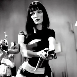 Pulp Fiction movie, scene, mia, uma thurman