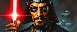 master oil painting by Rembrandt, space style pimp rap captain snoop awesome coolness, real, darth vader