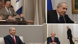 نتنياهو بدبك مع حمار