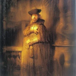 Rembrandt magic castle wizards rain