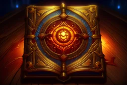 Design a hearthstone spell card of a sacred book