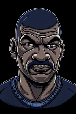 Mike Tyson American boxer ,cartoon 2d