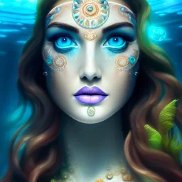 ultra detailed fullbody portrait of Circe underwater, extremely detailed digital painting, intrincate, extremely detailed face,crystal clear Big eyes, in the style of rafael sanzio, mystical colors , perfectly centered image, perfect composition, rim light, beautiful lighting, 8k, stunning scene, raytracing