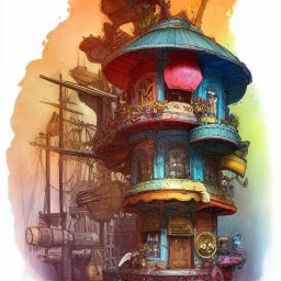 Details building cross section, building interior architecture from external ,colourful detailed room , Jean Baptiste Monge, strong lines, high contrast vibrant colors, highly detailed, 16k resolution, trending on behance