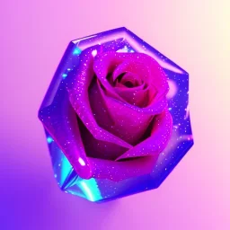 transparent multicolor crystal rose highly detailed, glowing fantasy art album cover art 4K 64 megapixels 8K resolution HDR Greek shiny space colours jewelry celestial hair eyes light