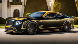 A (((Bentley Challenger))) featuring a luxurious interior, advanced technologies, and a sleek body kit designed by MANSORY, exuding an air of sophistication and power