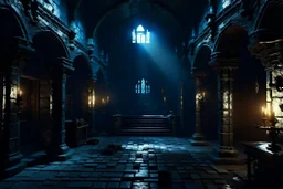 picture of a dungeon. Dark gothic fantasy. photorealistic. 4k