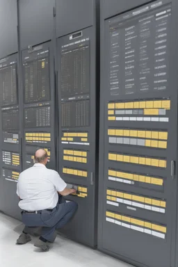 operators looking at a huge maintenance schedule