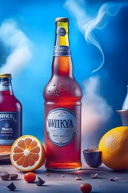 brand campaign for a new drink with orange and chili flavour viking style high resolution