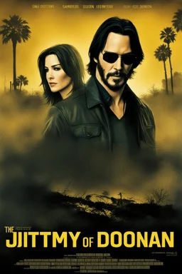 Movie poster -- text "The Rotting Corpse of Jimmy Doonan" starring Keanu Reeves/Sandra Bullock