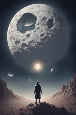 a guy shows path of wisdom to someone whos out of universe moon on top