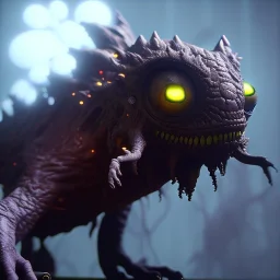 Cute fluid ink creature, big black eyes, unreal engine 5, 8k resolution, photorealistic, ultra detailed, by greg rutowski