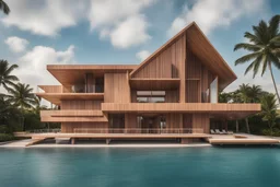 A big wood house miami with sea