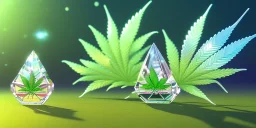 crystal marijuana leaf in a galactic ambiance beautiful fairy, transparent, delicate colors, in the foreground, full of details, smooth，soft light atmosphere, light effect，vaporwave colorful, concept art, smooth, extremely sharp detail, finely tuned detail, ultra high definition, 8 k, unreal engine 5, ultra sharp focus