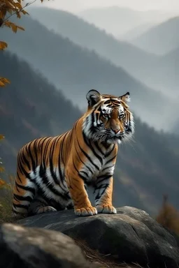 tiger in moutain