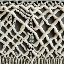 Texture macrame, plat, flat, without findings