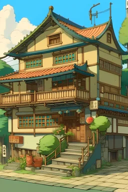 a little japanese house, ghibli style
