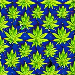 Marijuana, pattern, splash color, Psychedelic, detail, 8k, bright light