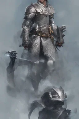 knight, magic armor, 3d character, concept art, cinematic