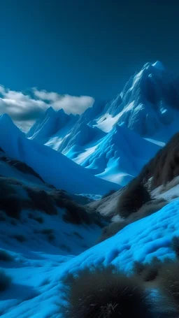 Pemandangan gunung alam biru soft Aesthetic background with super quality