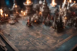 Photoreal view of a magnificent dungeons and dragons board game in christmas style with intricate details by lee jeffries, in the style of fantasy movies, photorealistic, shot on Hasselblad h6d-400c, zeiss prime lens, bokeh like f/0.8, tilt-shift lens 8k, high detail, smooth render, unreal engine 5, cinema 4d, HDR, dust effect, vivid colors