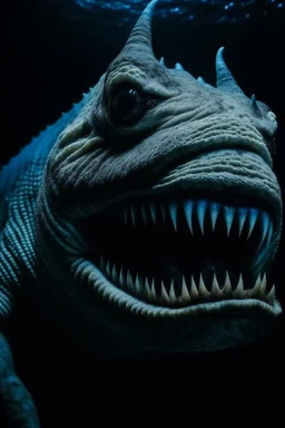 Moth / shark hybrid in a body horror movie