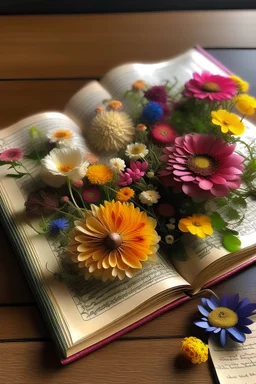 flower cover book