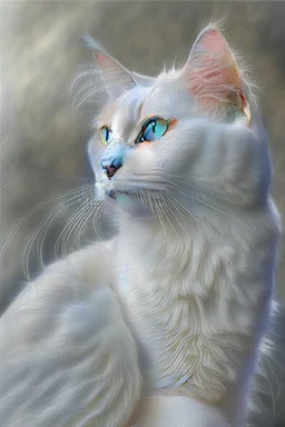 white cat