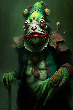 Frogman cultist of a clown god