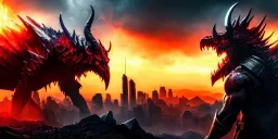 apocalypse, chaotic, magnificent, realistic, colorful, massive, epic, cinematic, 8k, HD, Ultra High Definition, photo film, film grain, hyper-detailed, Hell, full detail anthropomorphic demonic creature,