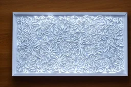 a papercut lightbox, white paper, simple