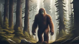 sasquatch in the forest